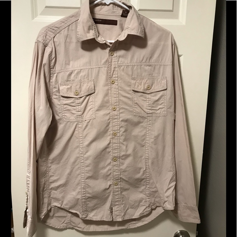 Perry Ellis Cotton Button down shirt